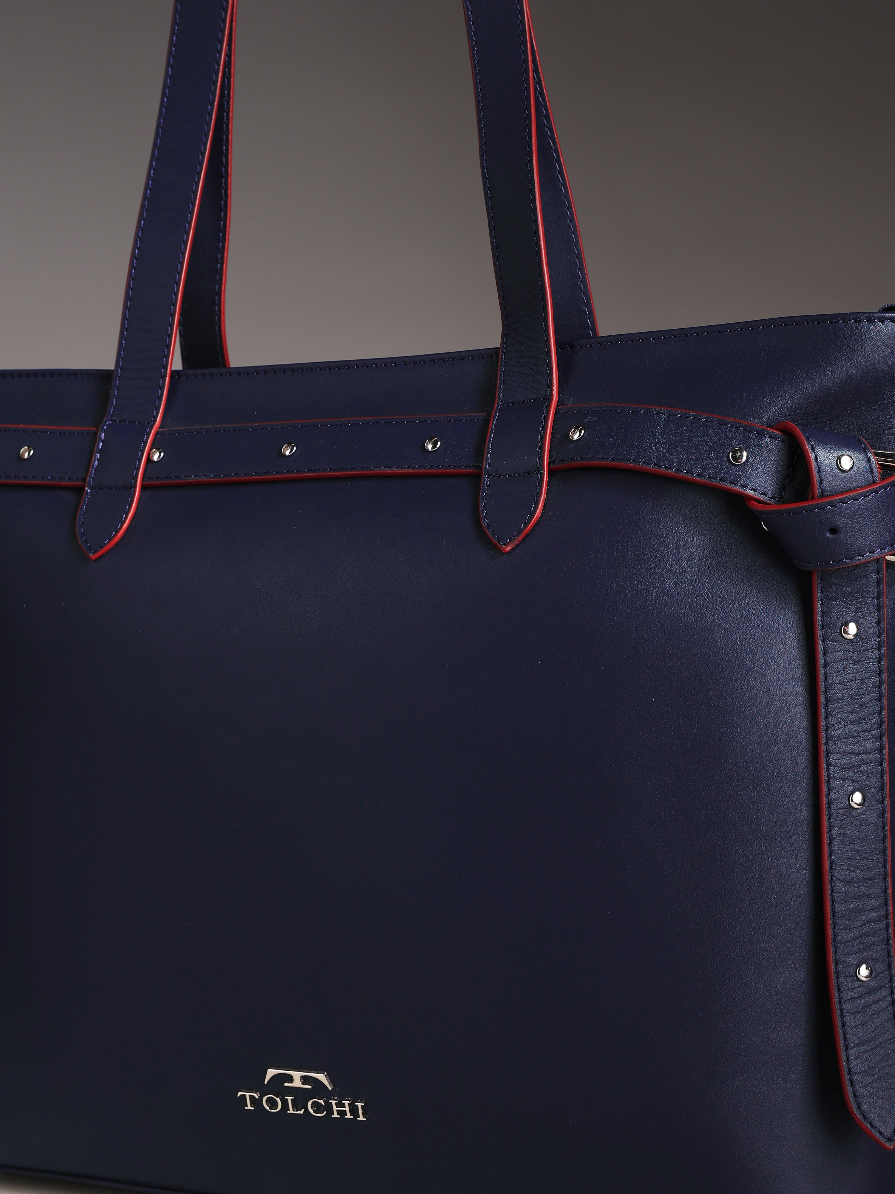 Tolchi Sash Tote Bag - Midnight Blue