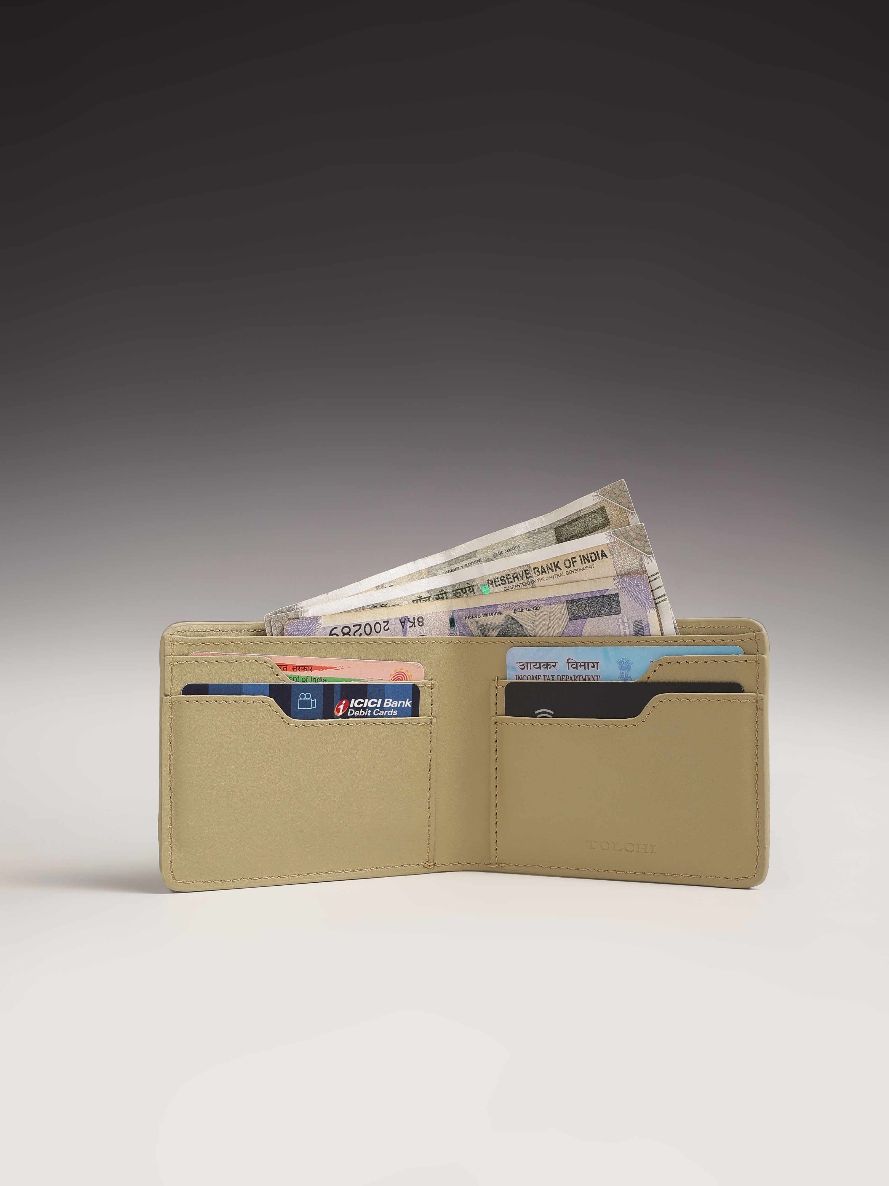 Tolchi Contour Wallet - Sandstone