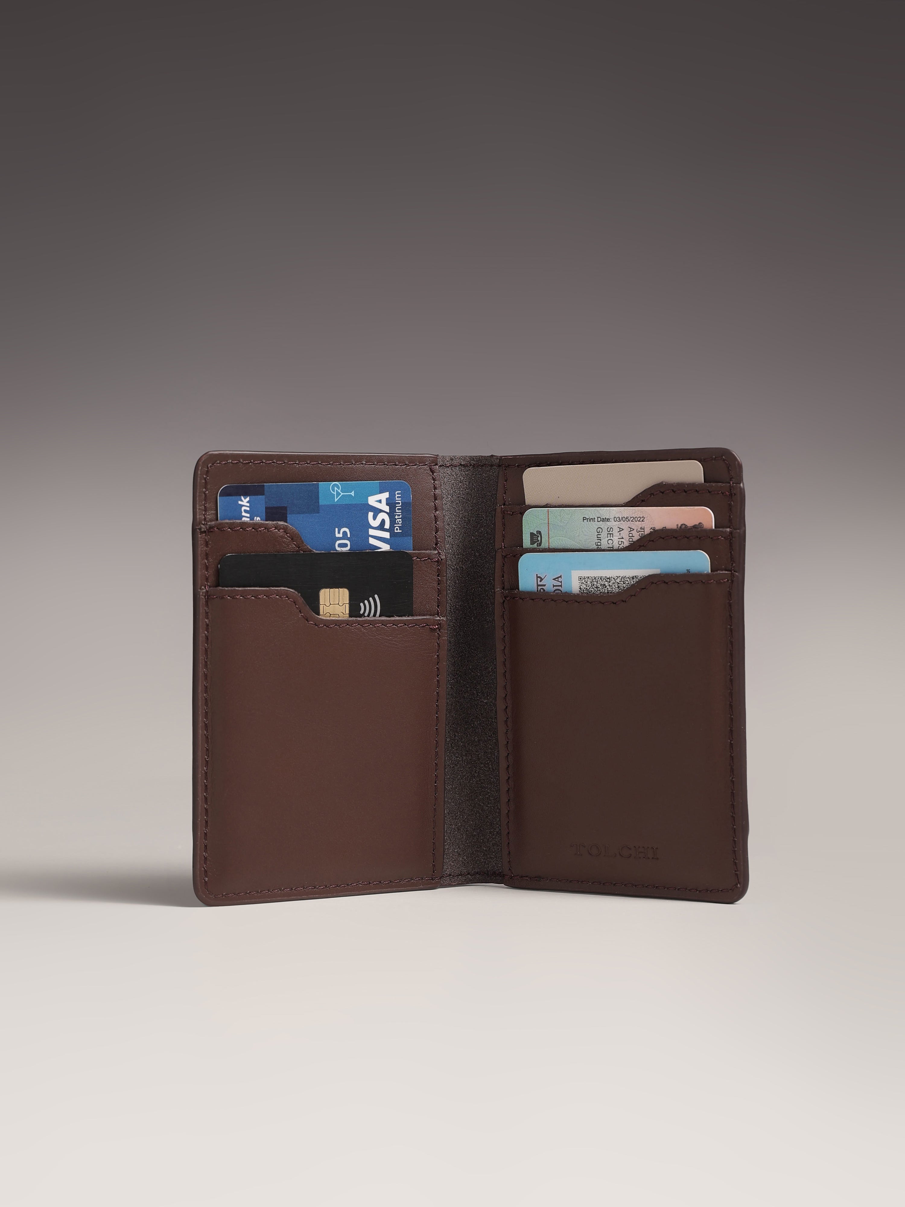 Tolchi Strata Cardholder_French Roast