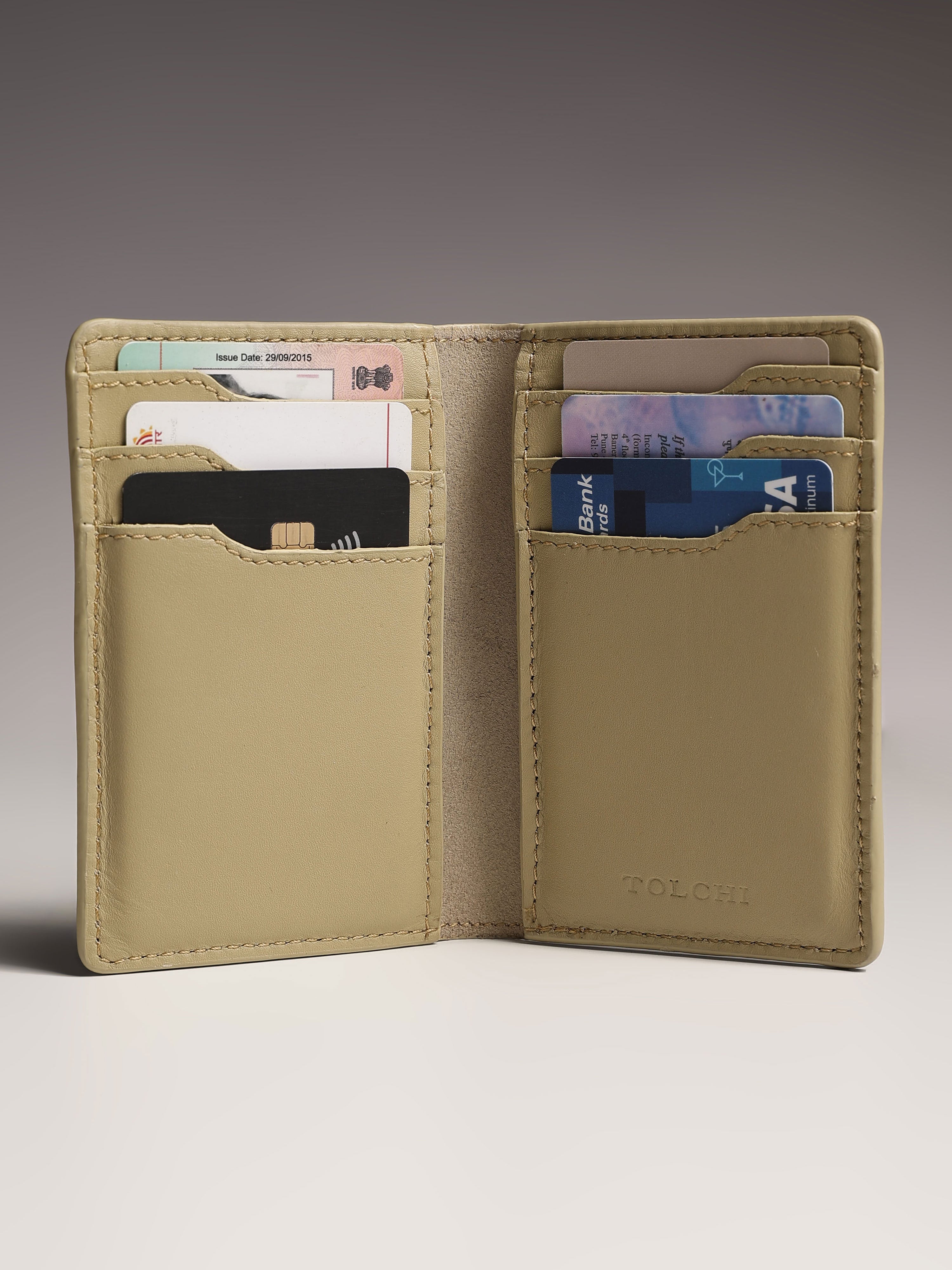 Tolchi Linea Cardholder - Sandstone