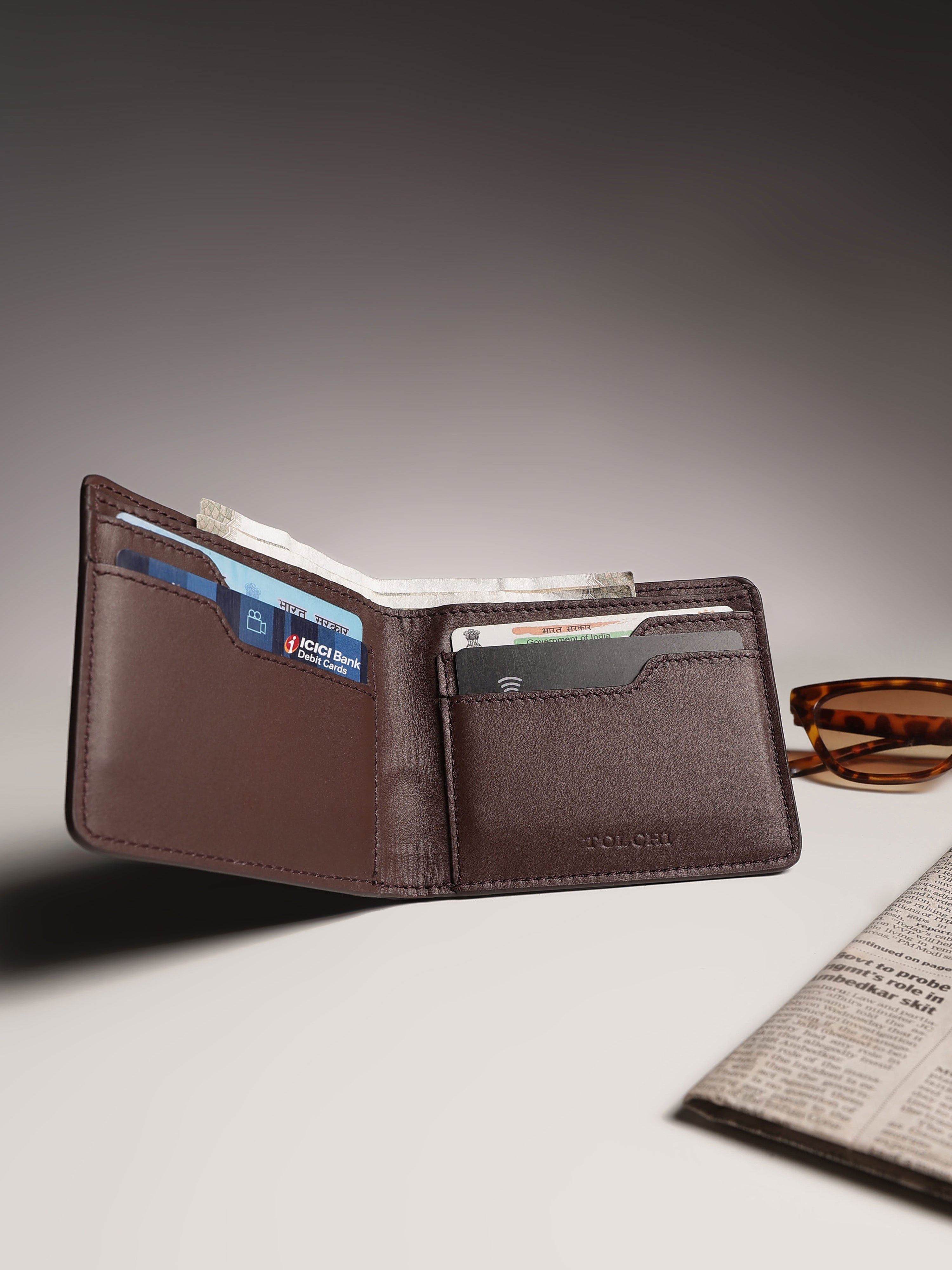 Tolchi Contour Wallet - French Roast