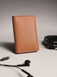 Tolchi Linea Cardholder - Caramel Brown