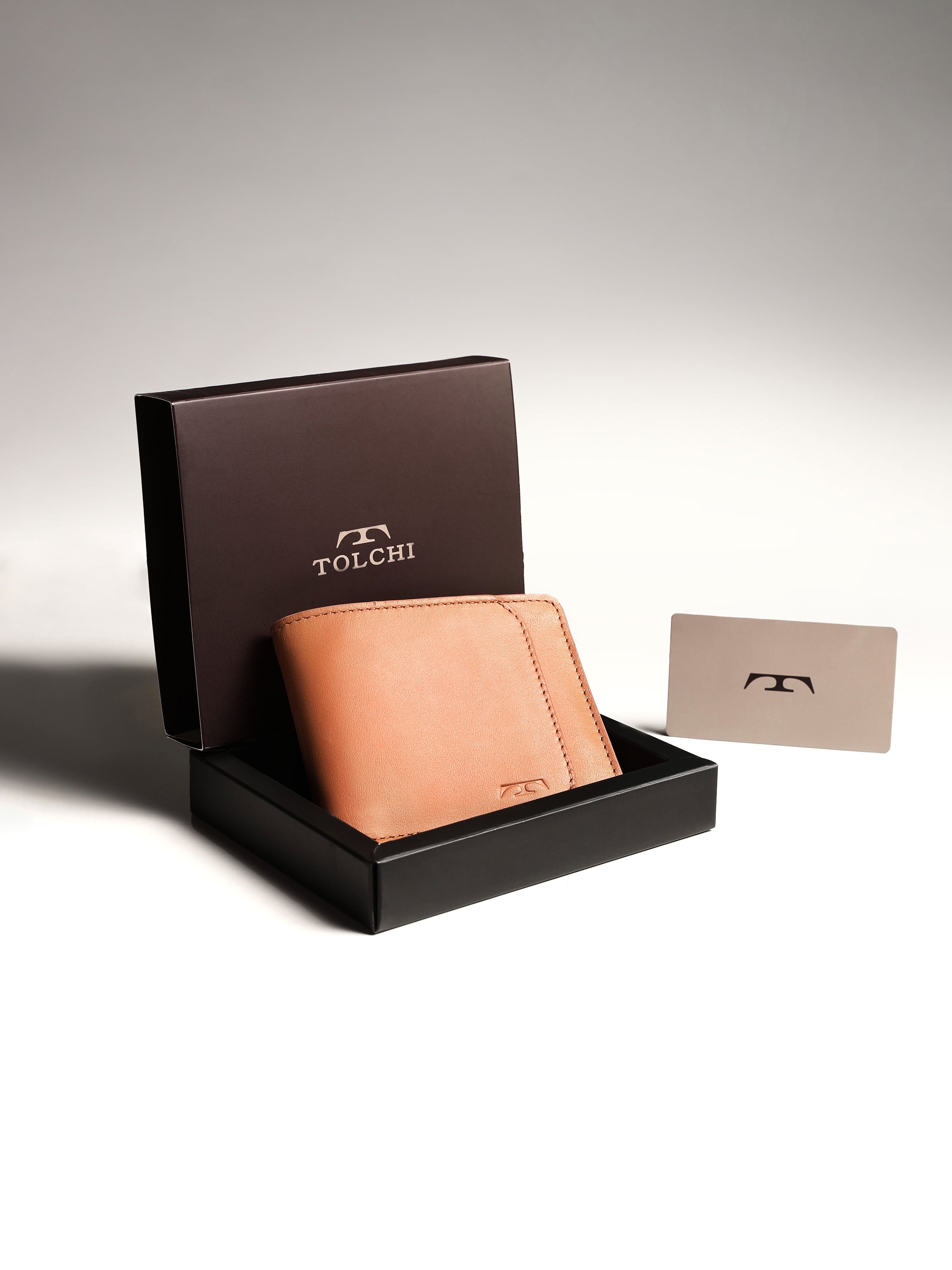 Tolchi Edge Wallet - Caramel Brown