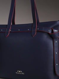 Tolchi Sash Tote Bag - Midnight Blue