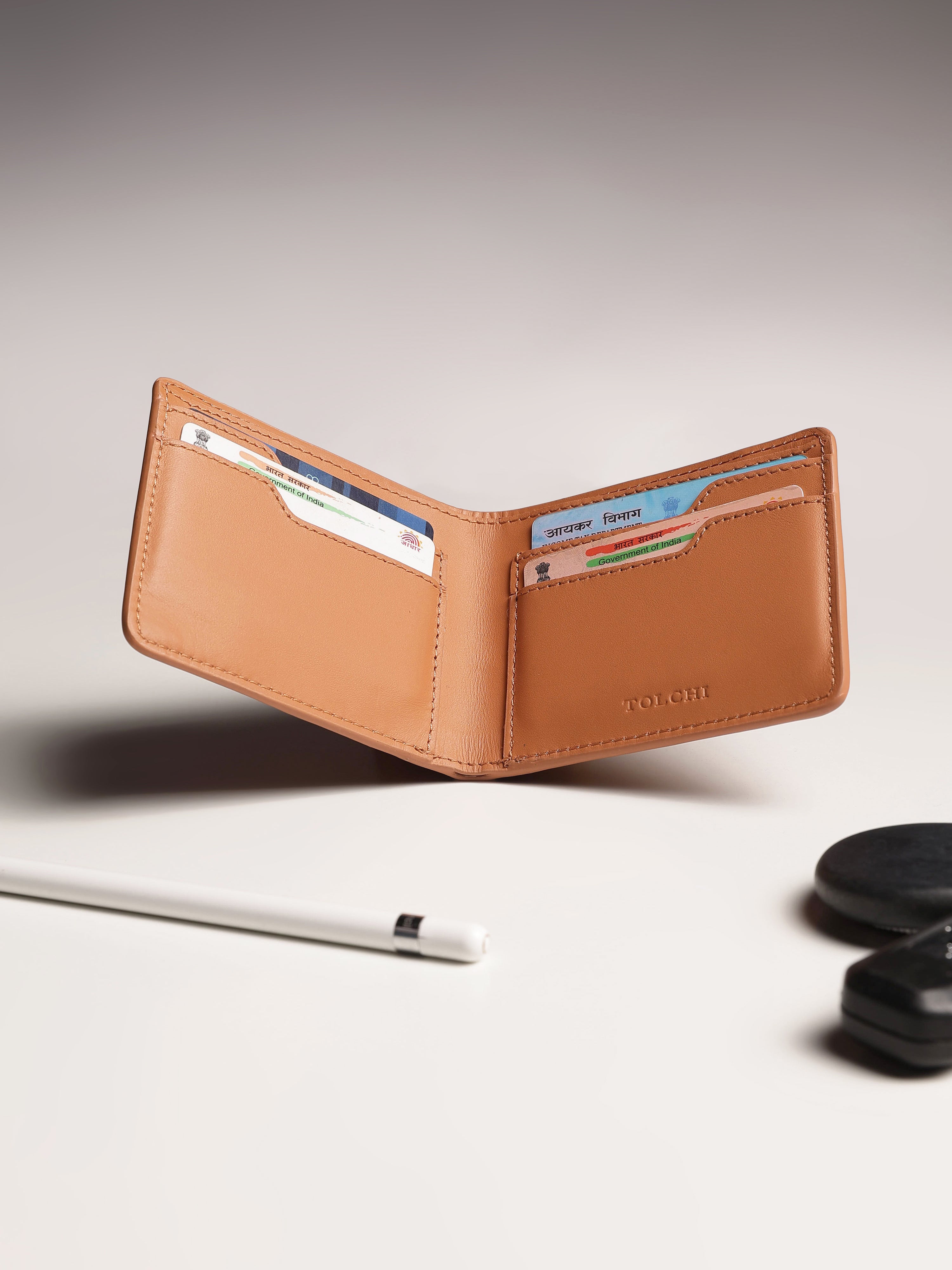 Tolchi Contour Wallet - Caramel Brown