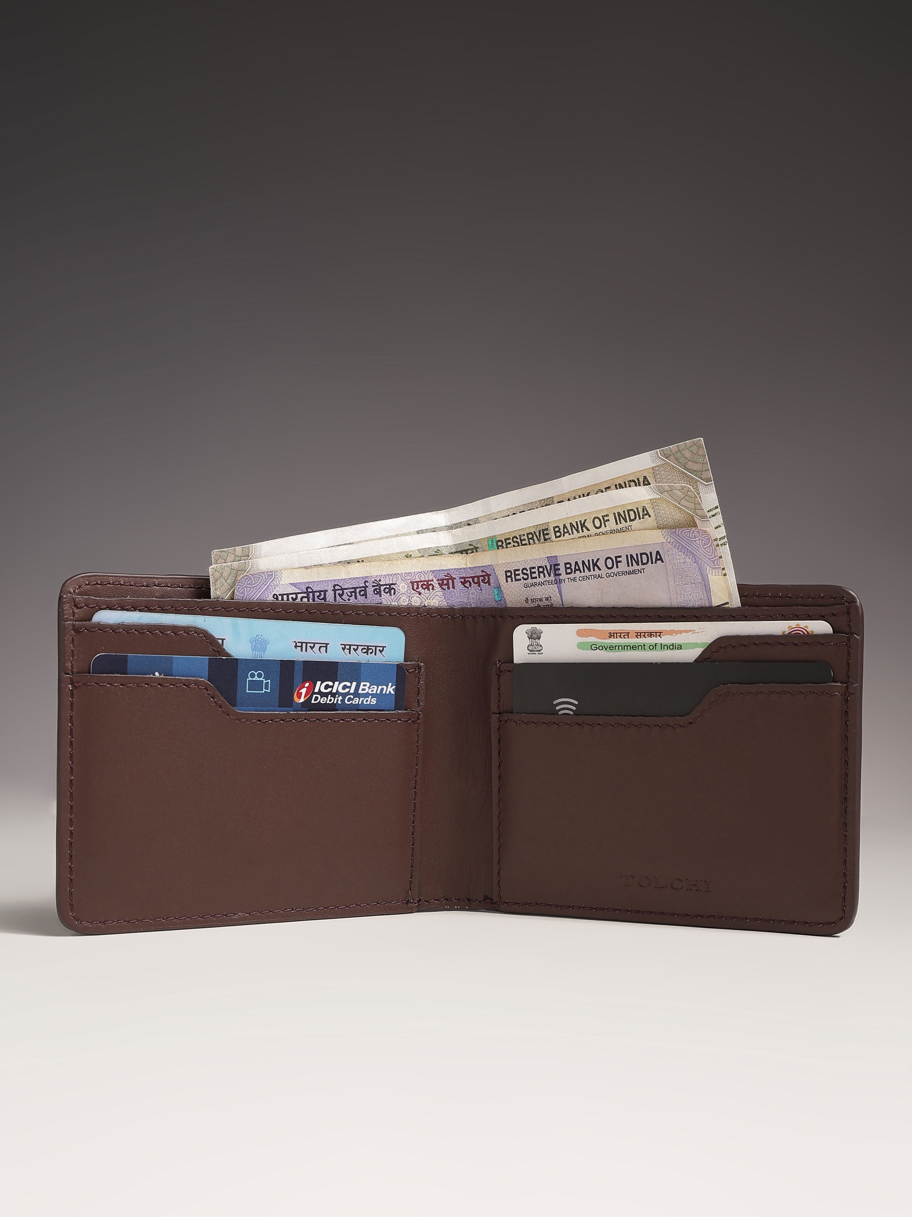 Tolchi Contour Wallet - French Roast