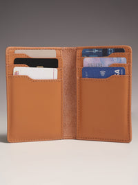 Tolchi Linea Cardholder - Caramel Brown